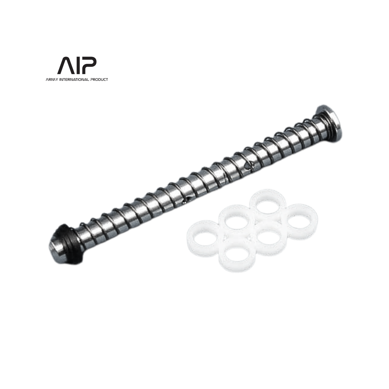 AIP Stainless Steel Recoil Spring Rod Set For G17/18 (Silver / Black)