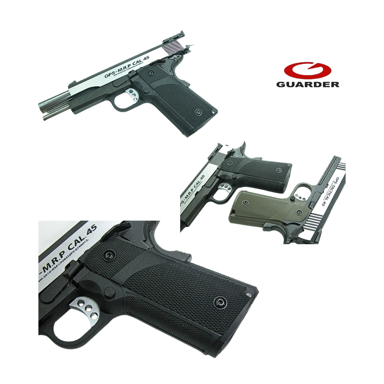 Guarder Tactical Grip Set (Black) For MARUI HI-CAPA GBB