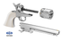 Tokyo Marui M1851 Navy (Silver) (Air Revolver Pro)