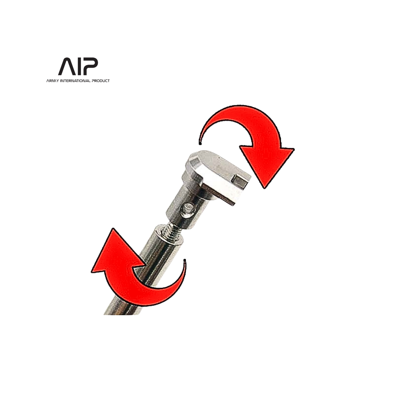 AIP 120% Steel Recoil Spring Rod Set for G17 Gen4 (Silver / Black)