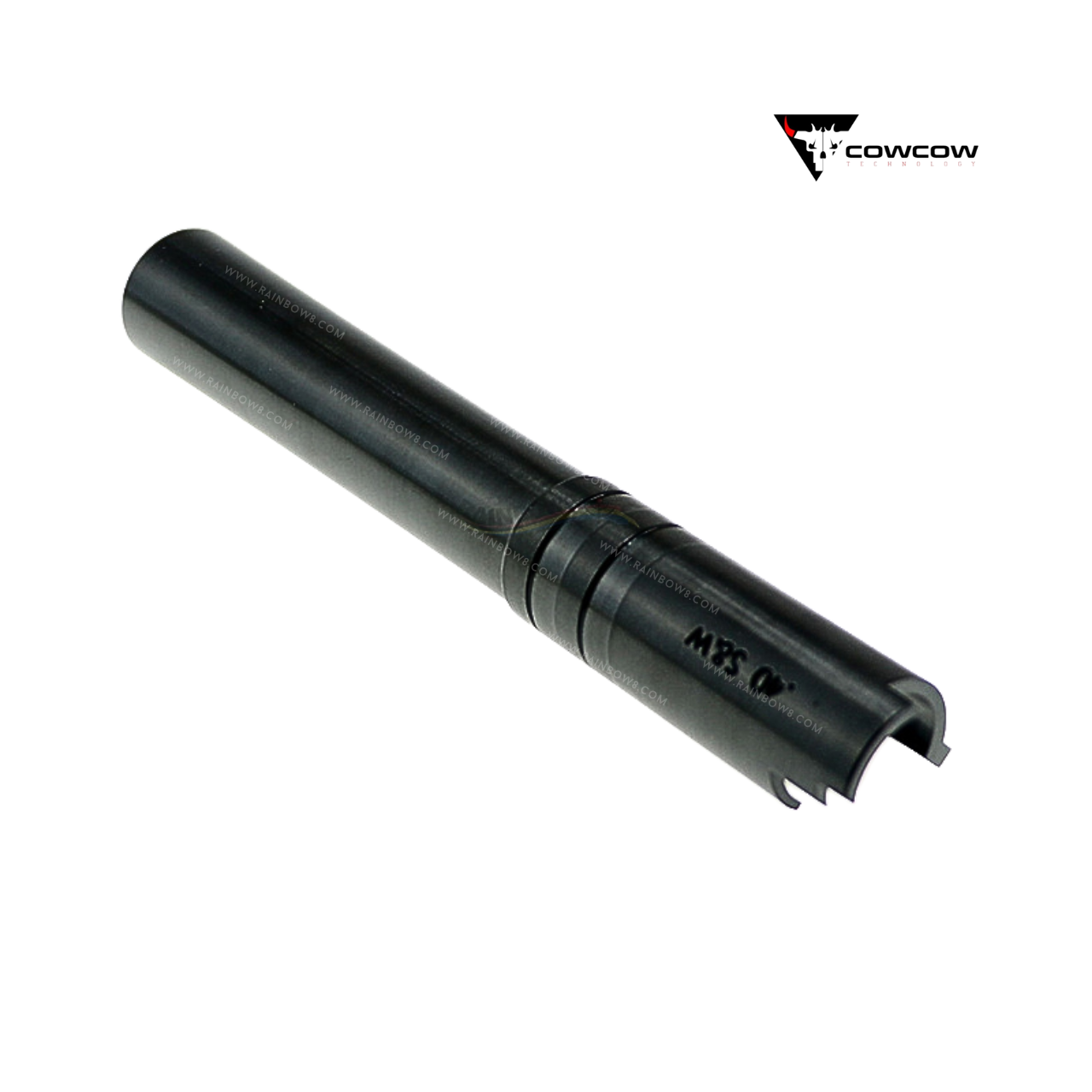 CowCow OB1 Stainless Steel Threaded Outer Barrel for TM Hi-Capa 5.1 (.40 / .45 Marking) (Black)