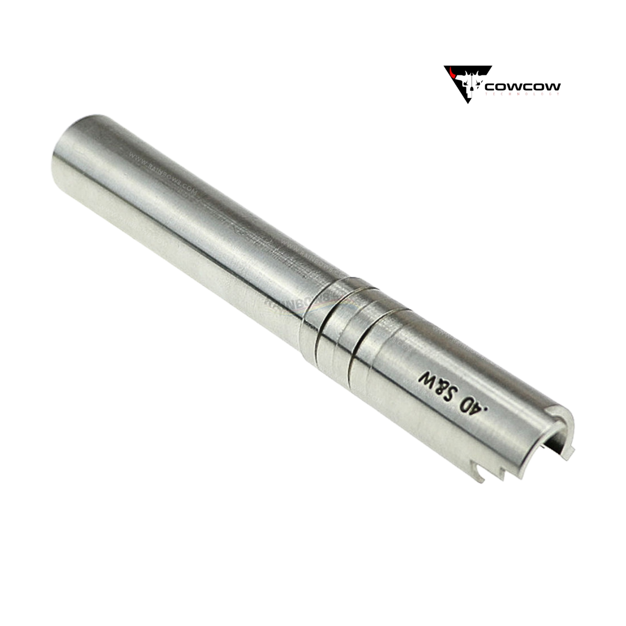 CowCow OB1 Stainless Steel Threaded Outer Barrel for TM Hi-Capa 5.1 (.40 / .45 Marking) (Silver)