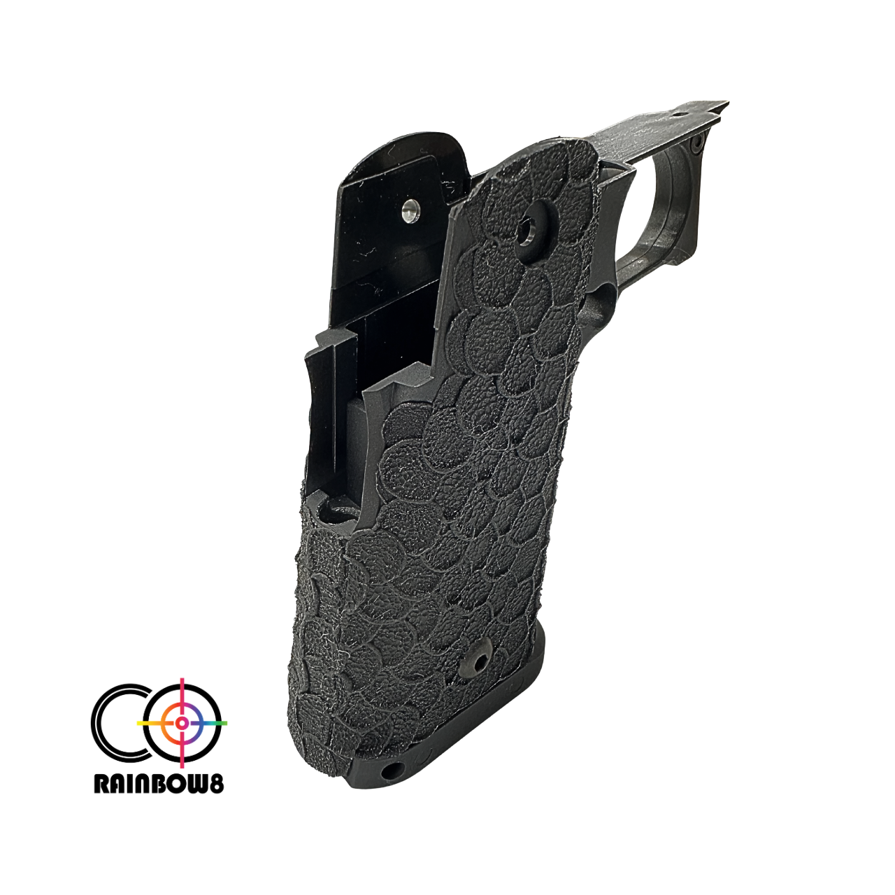 Rainbow 8 Custom Stipple Grip (Type A) for Marui Hi-capa Series (Black)