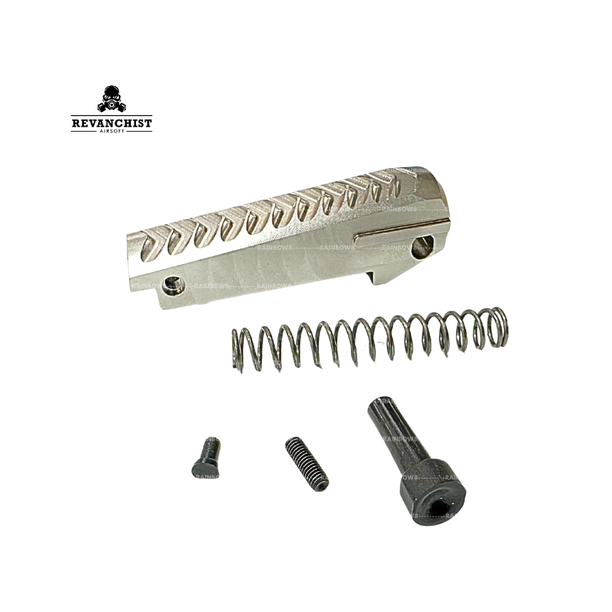 Revanchist Airsoft Stainless Steel Spring Housing for Hi-capa Series (Silver)