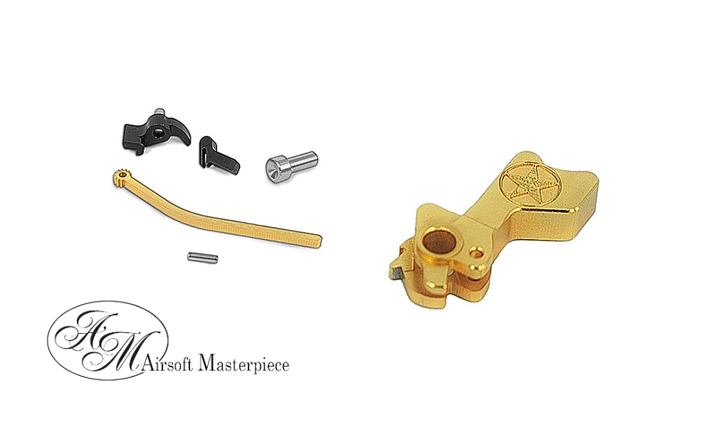 Airsoft Masterpiece CNC Steel Hammer & Sear Set for Marui Hi-Capa Type 26 (Star) (3 color)
