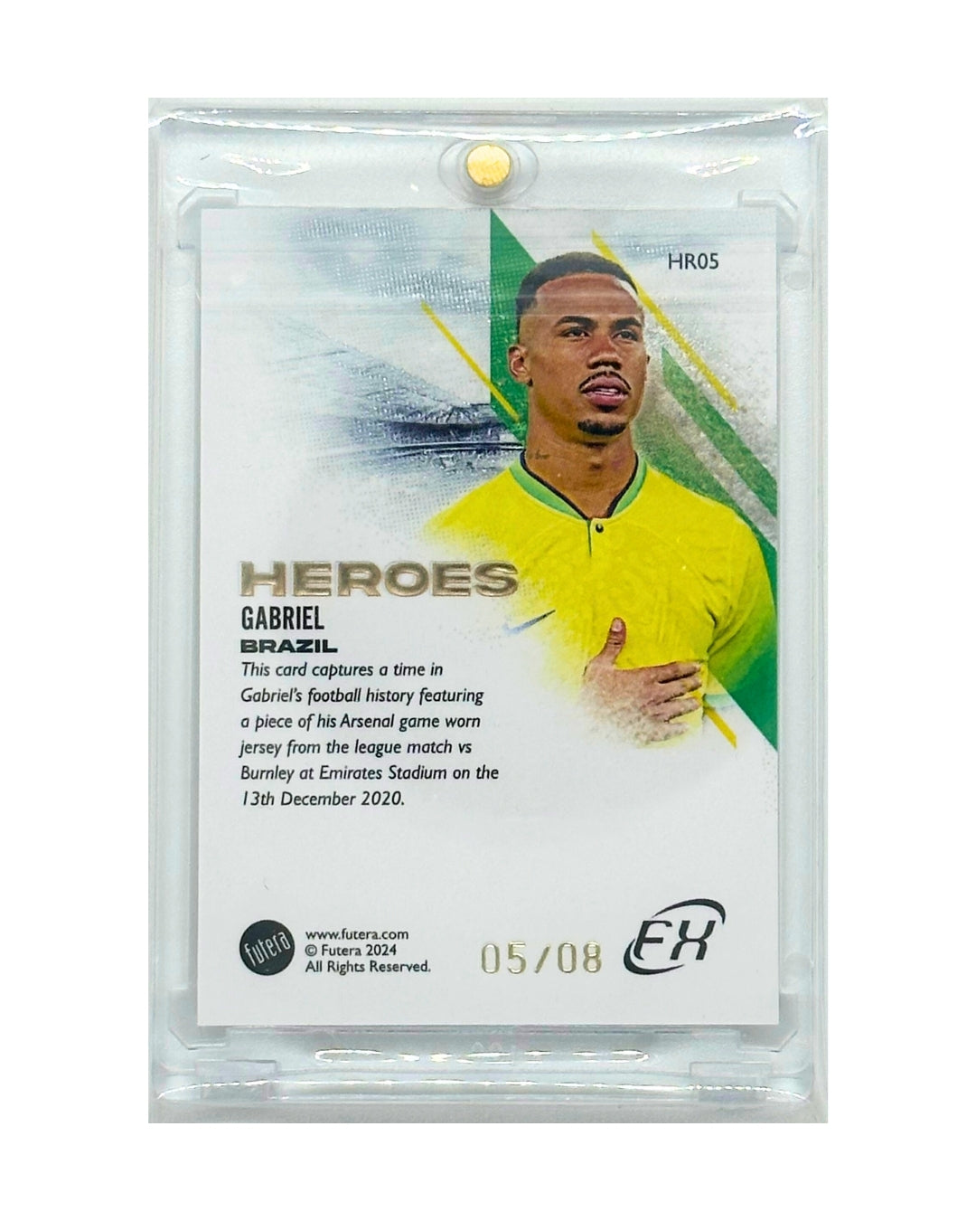 Gabriel Magalhaes 2024 Futera Unique Heroes Jersey Patch /8