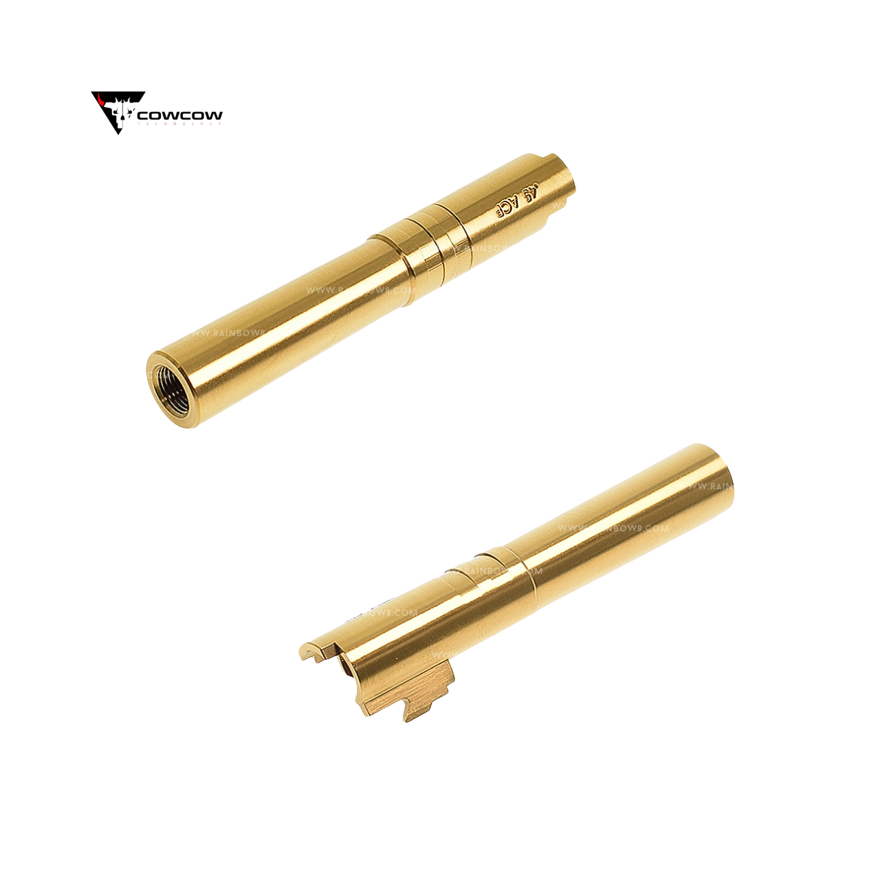 CowCow Stainless Steel Threaded Outer Barrel for TM Hi-Capa 4.3 (.45 ACP Marking) (4 colors)