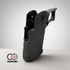 Rainbow 8 Custom Stipple Grip (Type A) for Marui Hi-capa Series (Black)