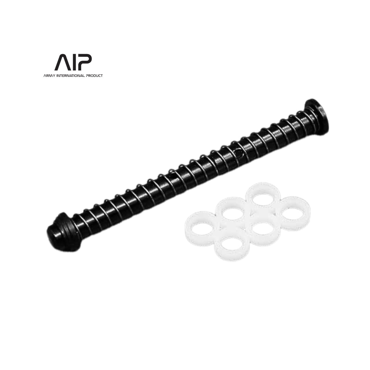 AIP Stainless Steel Recoil Spring Rod Set For G17/18 (Silver / Black)
