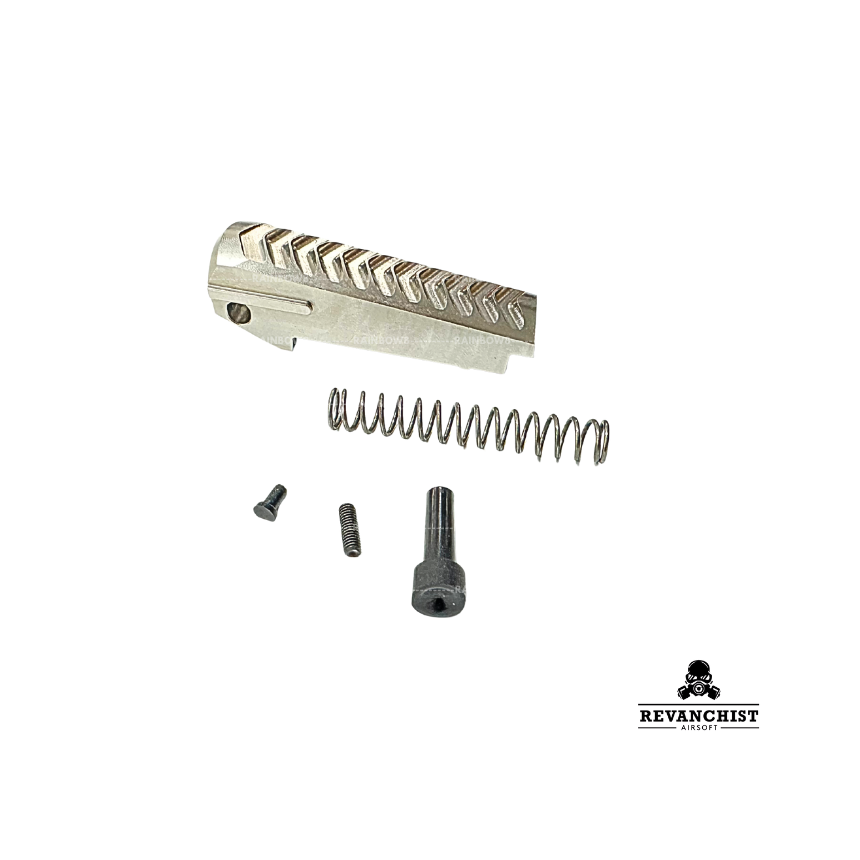 Revanchist Airsoft Stainless Steel Spring Housing for Hi-capa Series (Silver)