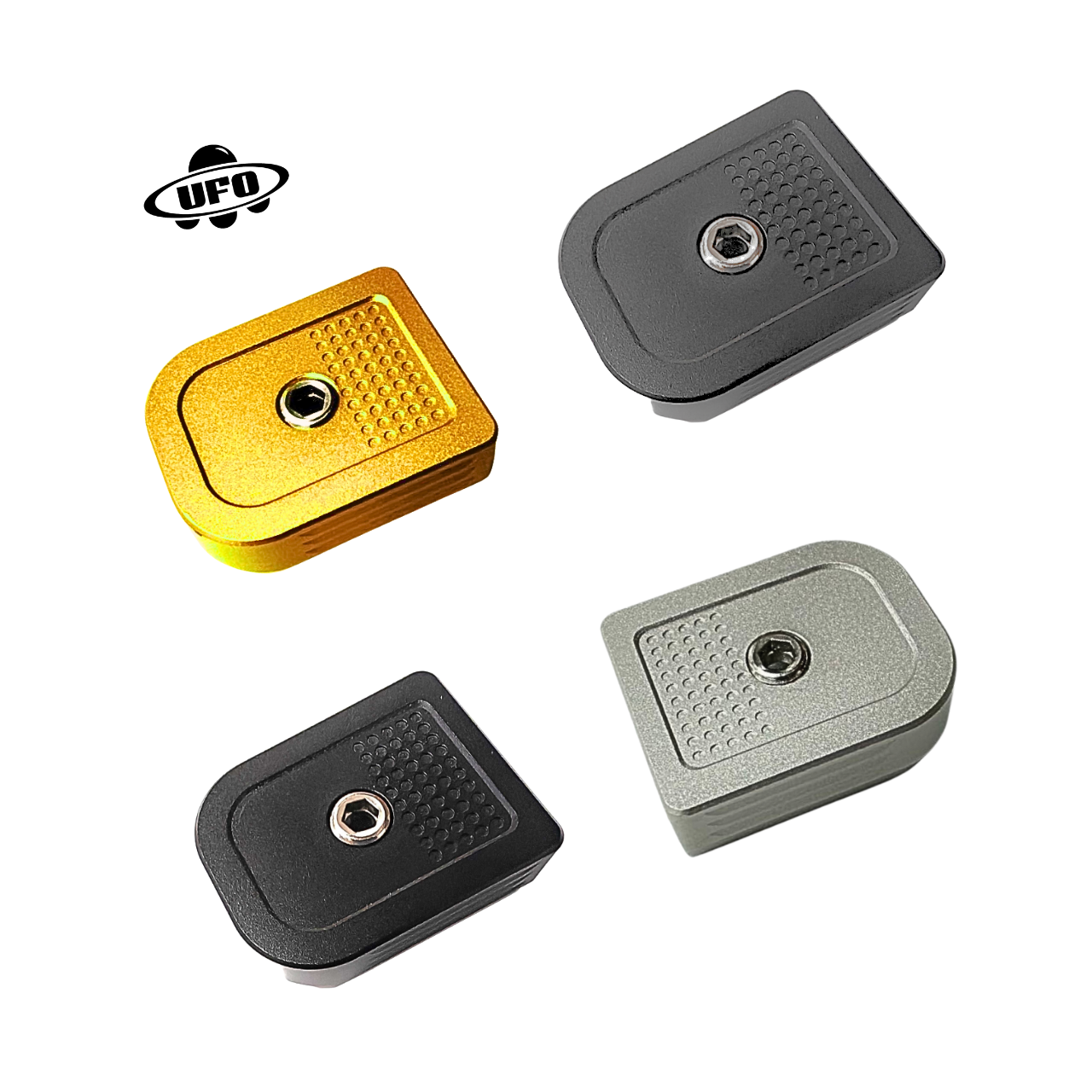 UFO CNC Aluminum Magazine Base for Tokyo Marui Hi-capa series (Black / Matt Black / Silver / Gold)