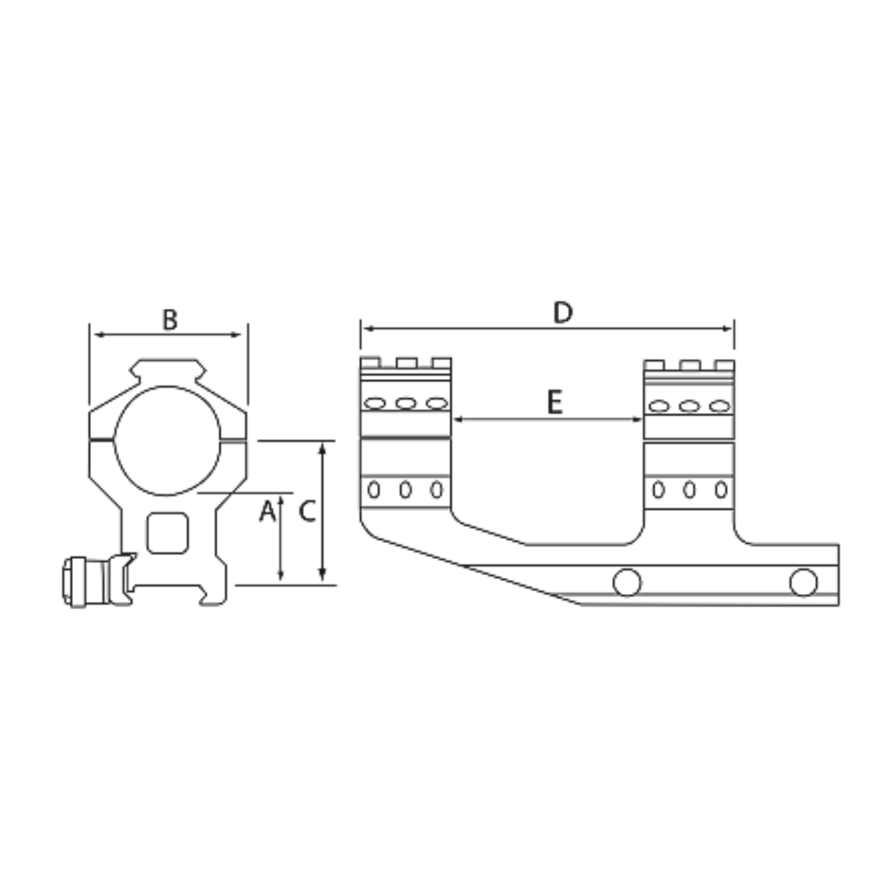 Burris AR-P.E.P.R.™ Scope Mount (30mm / 1")