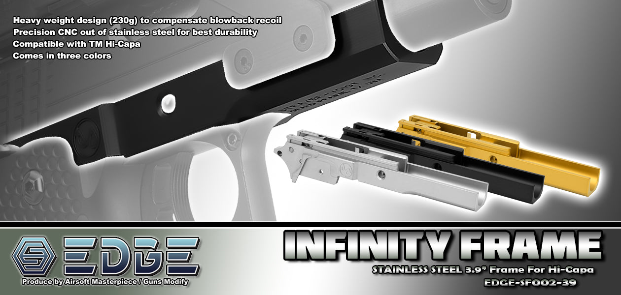 EDGE “INFINITY” Stainless Steel Frame for Hi-CAPA