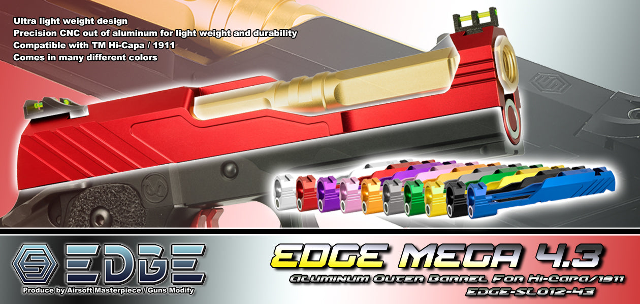 EDGE "MEGA" 4.3 Standard Slide (Grey)