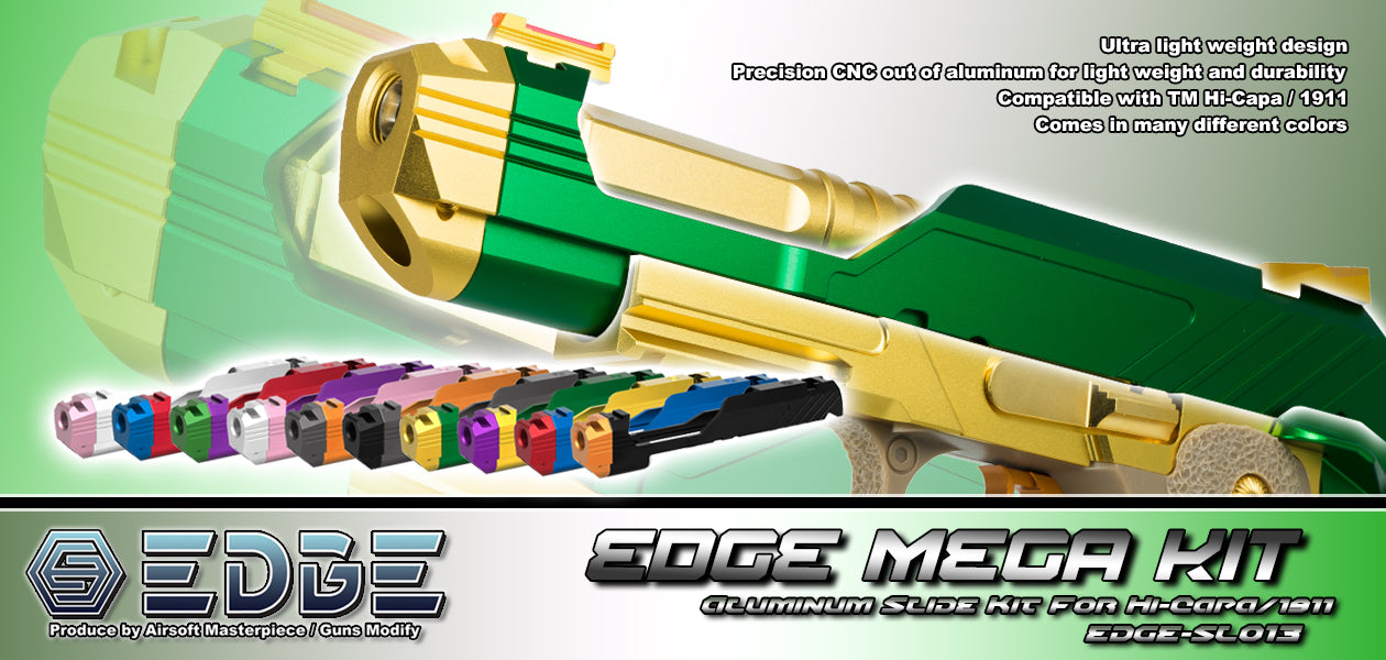 EDGE Custom “MEGA” Aluminum Slide Kit for Hi-Capa (10 colors)
