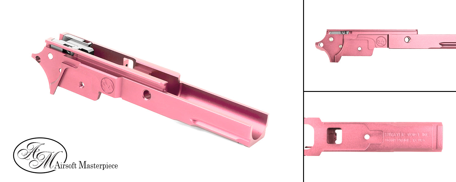 Airsoft Masterpiece Aluminum Frame - STI 3.9 with Tactical Rail (Pink)