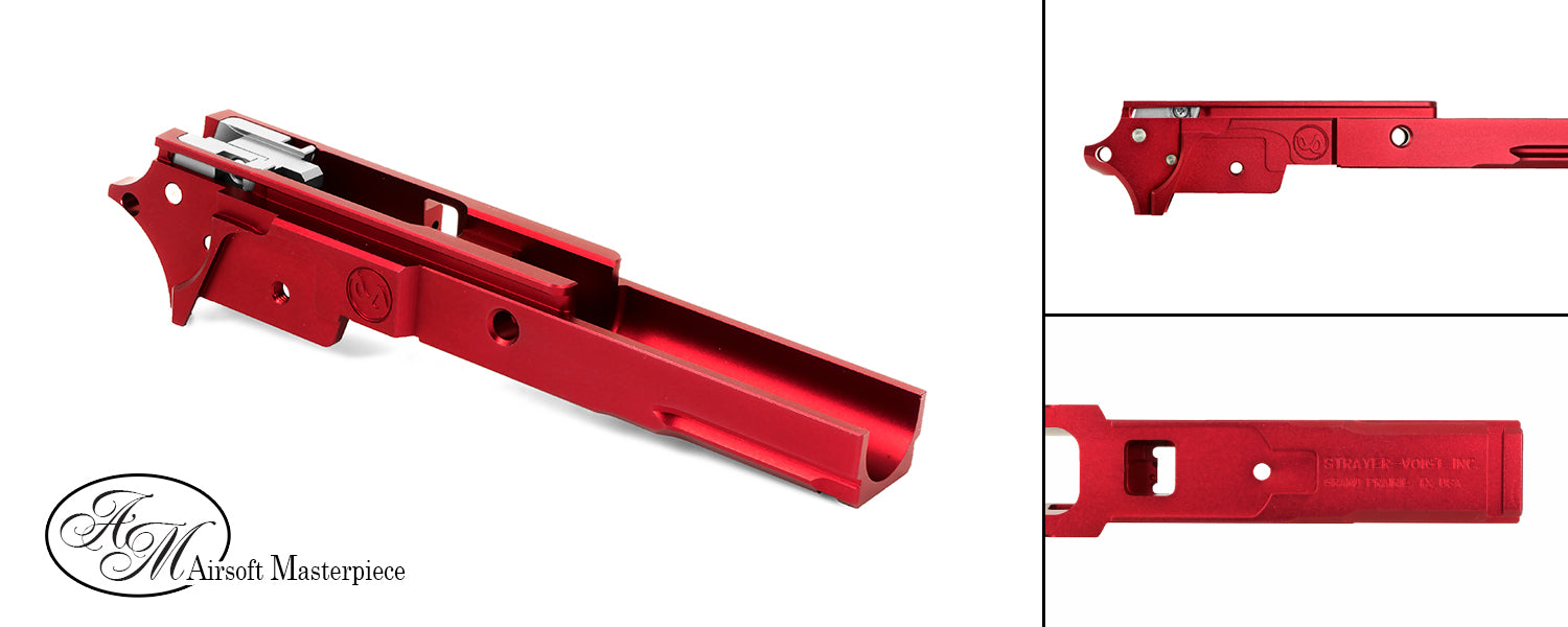 Airsoft Masterpiece Aluminum Frame with Tactical Rail - Infinity 3.9 (Red)
