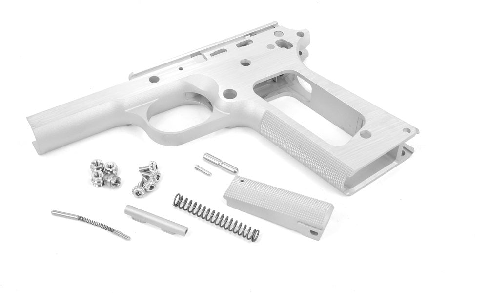 Airsoft Masterpiece S Style 1911 Round Trigger Guard Aluminum Frame (Silver)