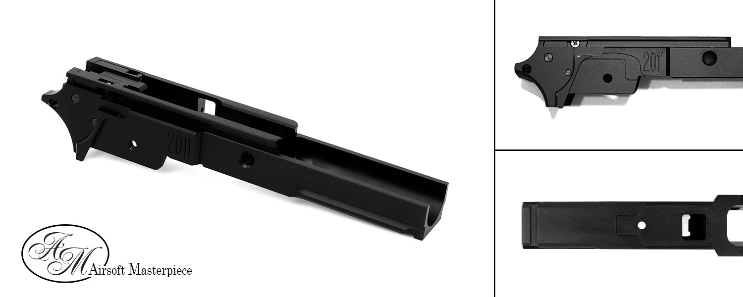 Airsoft Masterpiece Aluminum Frame - STI 3.9 with Tactical Rail (Black)