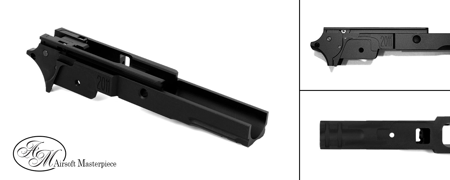 Airsoft Masterpiece Aluminum Frame - STI 3.9 with Tactical Rail (Black)