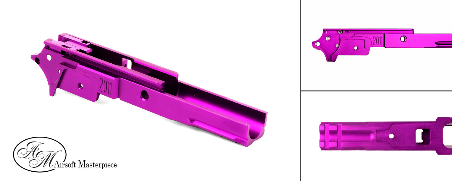 Airsoft Masterpiece Aluminum Frame - STI 3.9 with Tactical Rail (Purple)