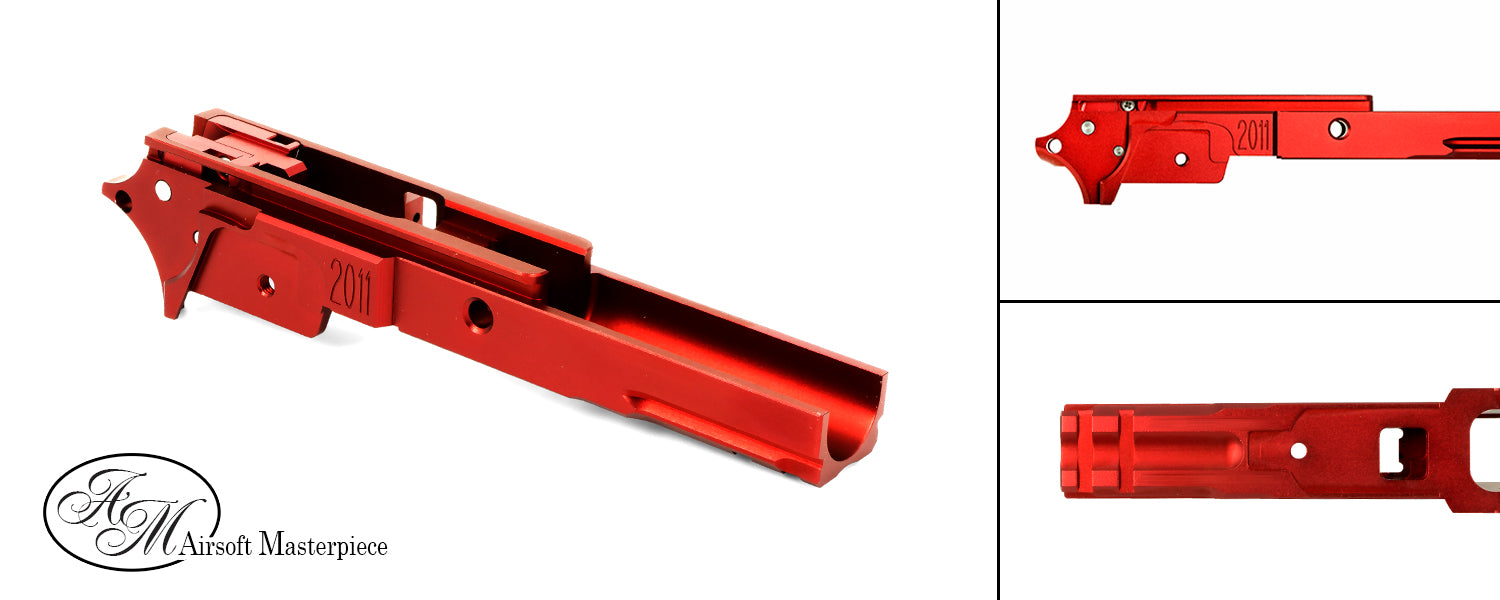 Airsoft Masterpiece Aluminum Frame - STI 3.9 with Tactical Rail (Red)