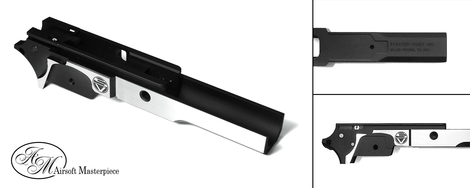 Airsoft Masterpiece SV 3.9″ Aluminum Advance Frame for Hi-Capa 5.1 (Two Tone Black)