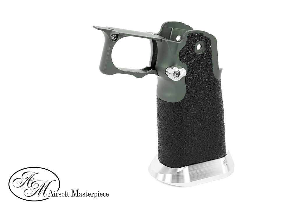 Airsoft Masterpiece Aluminum Grip for Hi-CAPA Type 6 - Infinity Grip Tape ver. (Grey)