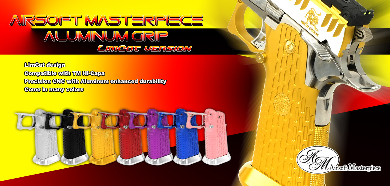 Airsoft Masterpiece Aluminum Grip for Hi-CAPA (Type 13 - LimCat) (7 colors)