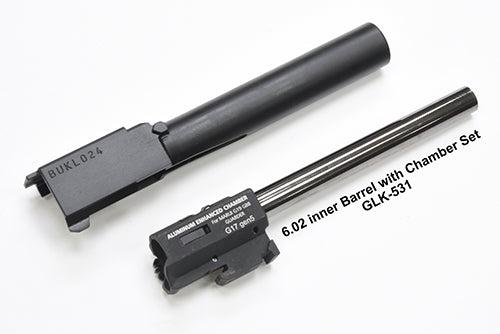 Guarder CNC Aluminum Slide/Steel Barrel Kit for MARUI G17 Gen5 MOS (G47 Gen5 MOS/Black)