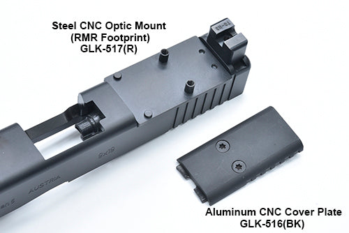 Guarder CNC Aluminum Slide/Steel Barrel Kit for MARUI G17 Gen5 MOS (G47 Gen5 MOS/Black)