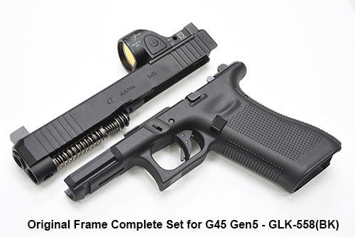 Guarder CNC Aluminum Slide/Steel Barrel Kit for MARUI G17 Gen5 MOS (G47 Gen5 MOS/Black)