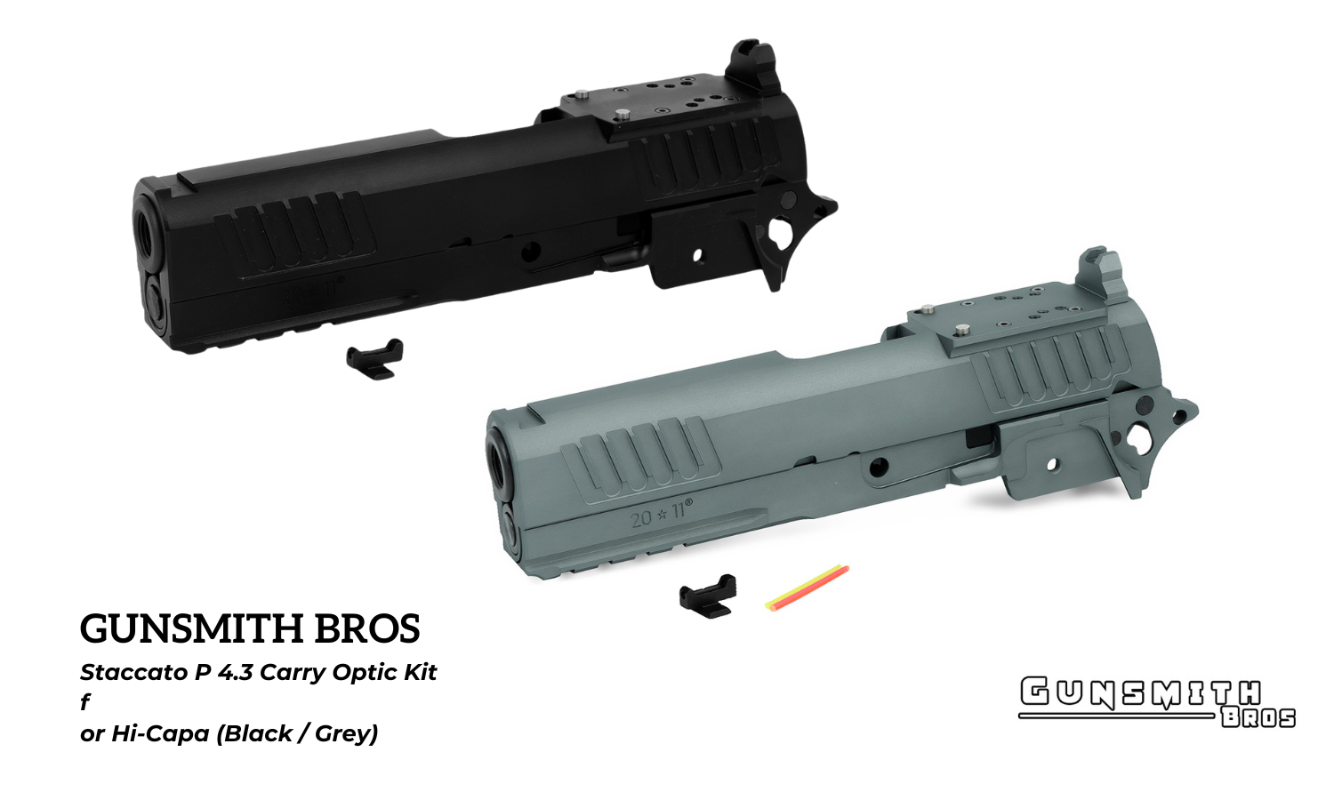 Gunsmith Bros Staccato P 4.3 Carry Optic Kit for Hi-Capa (Black / Grey)