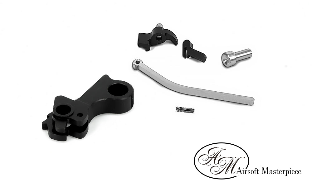 Airsoft Masterpiece CNC Steel Hammer & Sear Set for Marui Hi-Capa Type 1 (S Style Circle) (4 color)