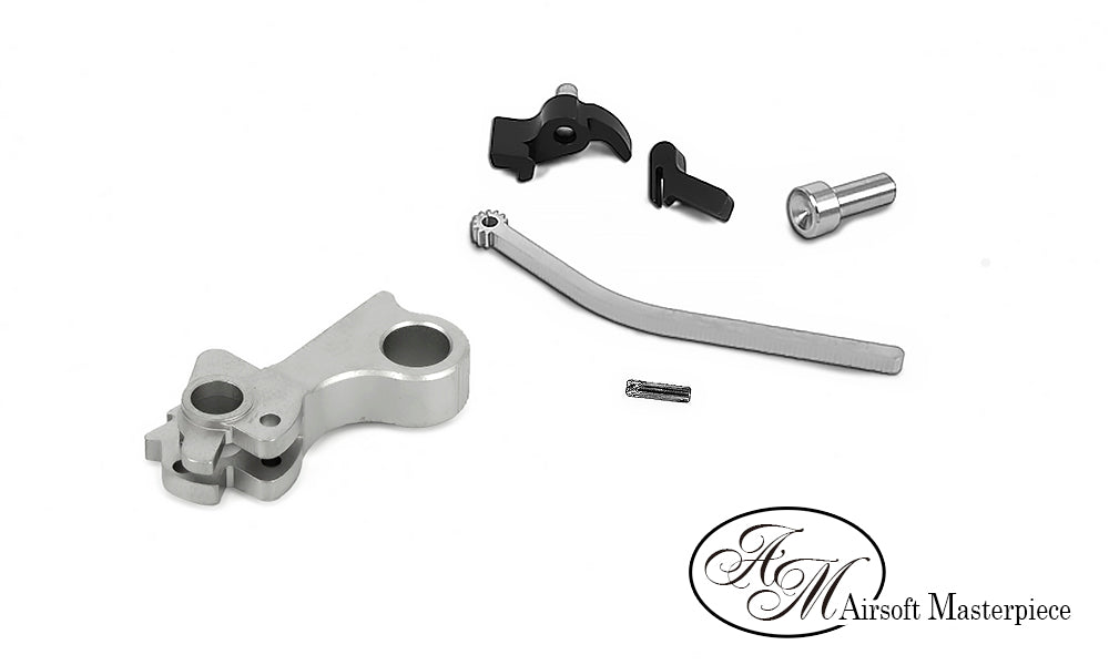 Airsoft Masterpiece CNC Steel Hammer & Sear Set for Marui Hi-Capa Type 1 (S Style Circle) (4 color)
