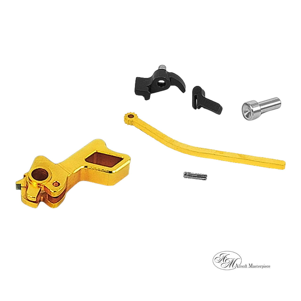 Airsoft Masterpiece CNC Steel Hammer & Sear Set for Marui Hi-CAPA (STI Square) Type 6 (Gold)