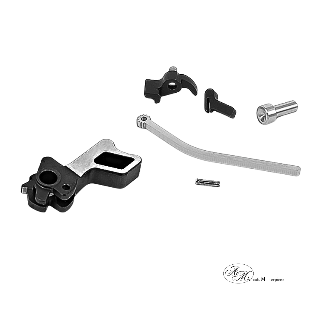 Airsoft Masterpiece CNC Steel Hammer & Sear Set for Marui Hi-CAPA (STI Square) Type 6  (Two Tone)