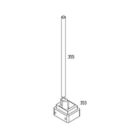 Magazine Inner Base + Tube (Part No.353 & 355) For KWA KRISS Vector GBB