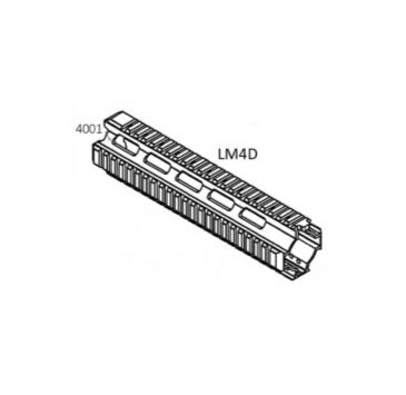 Rail Hand Guard 9.5 (Part No. 4001) for KWA LM4D GBB