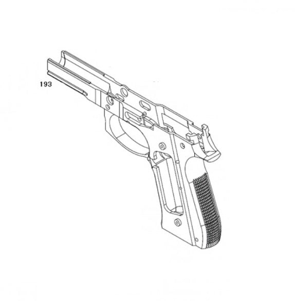 M9A1 HW Metal Frame (Part No.193) For KSC M9A1 GBB