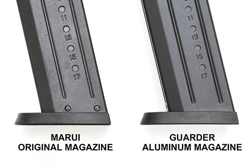 Guarder Light Weight Aluminum Magazine for Kit Marui M&P9/M&P9L (Black)