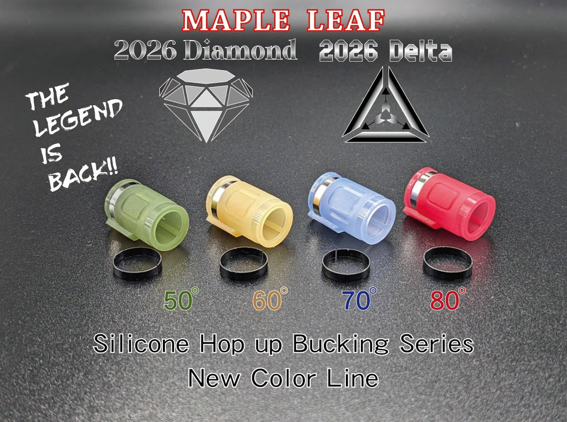 Maple Leaf 2026 Delta Hop Up Silicone Rubber Bucking For Marui / WE / KJW GBB & VSR (50° / 60° / 70° / 80°)