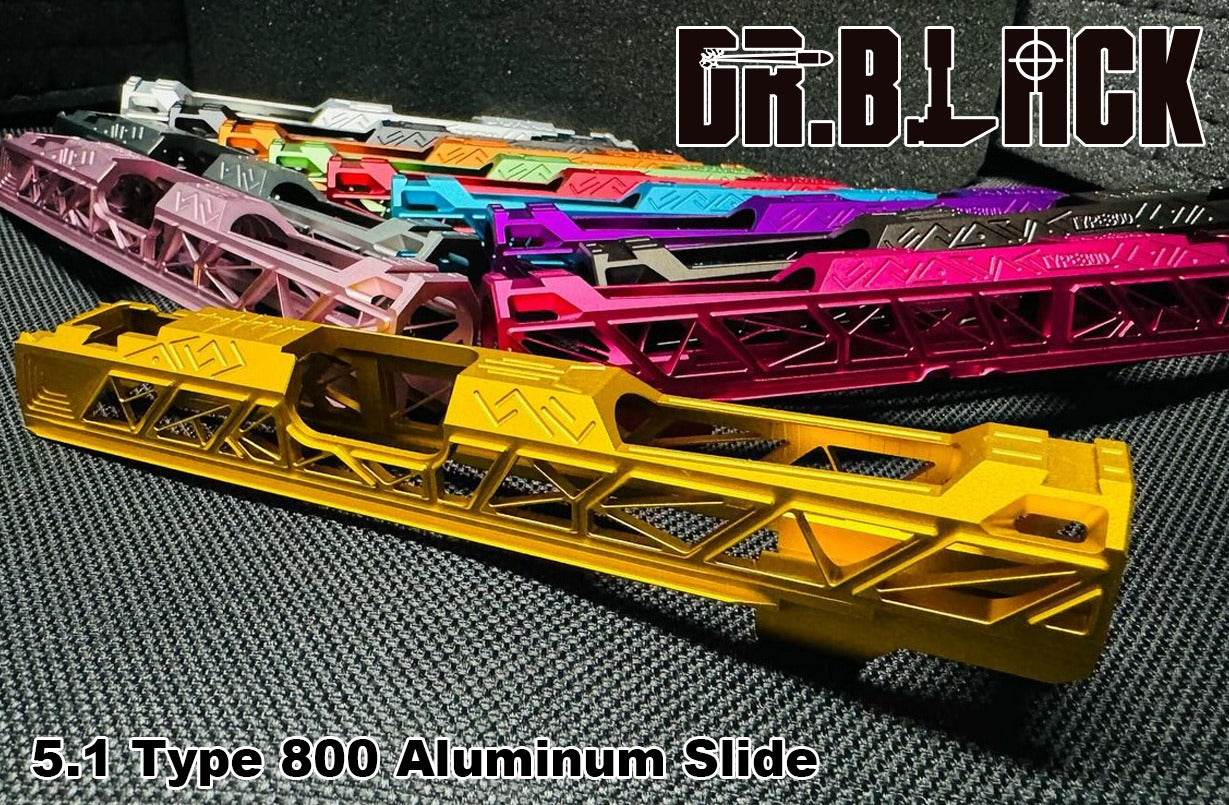 Dr. Black 5.1 Type 800 Aluminum Slide for TM Hi-Capa (9 Colors)