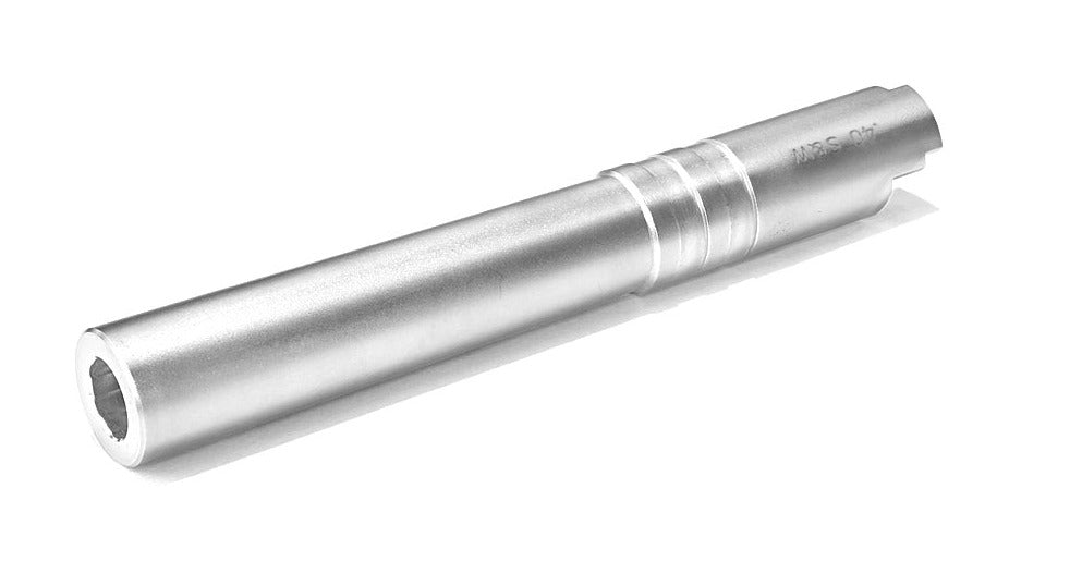 Airsoft Masterpiece .40 S&W STEEL Fix Outer Barrel for Hi-CAPA 5.1 (Silver)