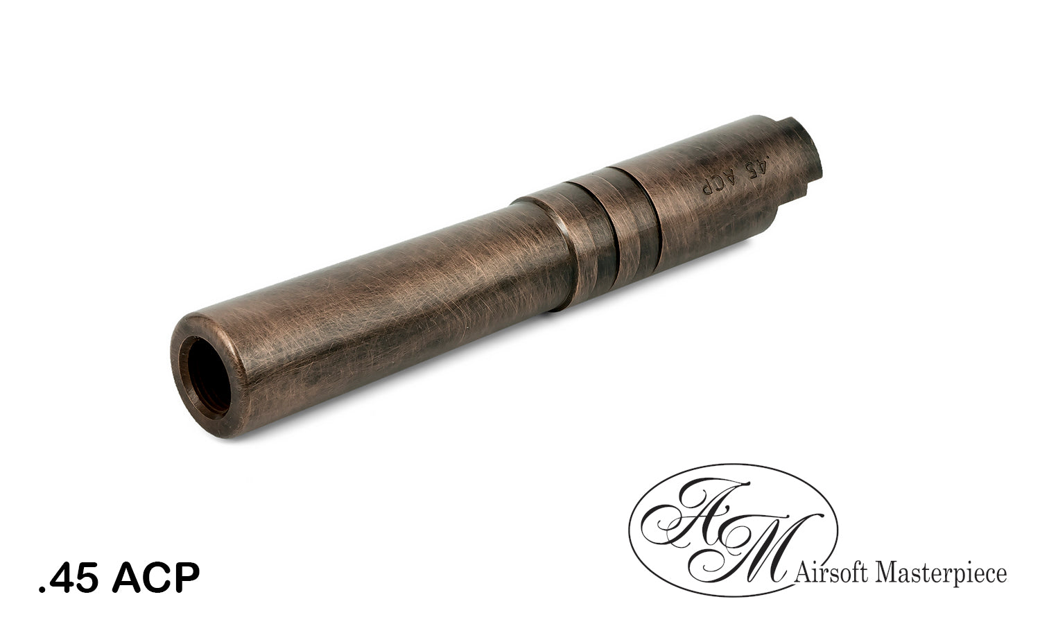 Airsoft Masterpiece .45 ACP STEEL Threaded Fix Outer Barrel for TM Hi-capa 4.3 (Copper)