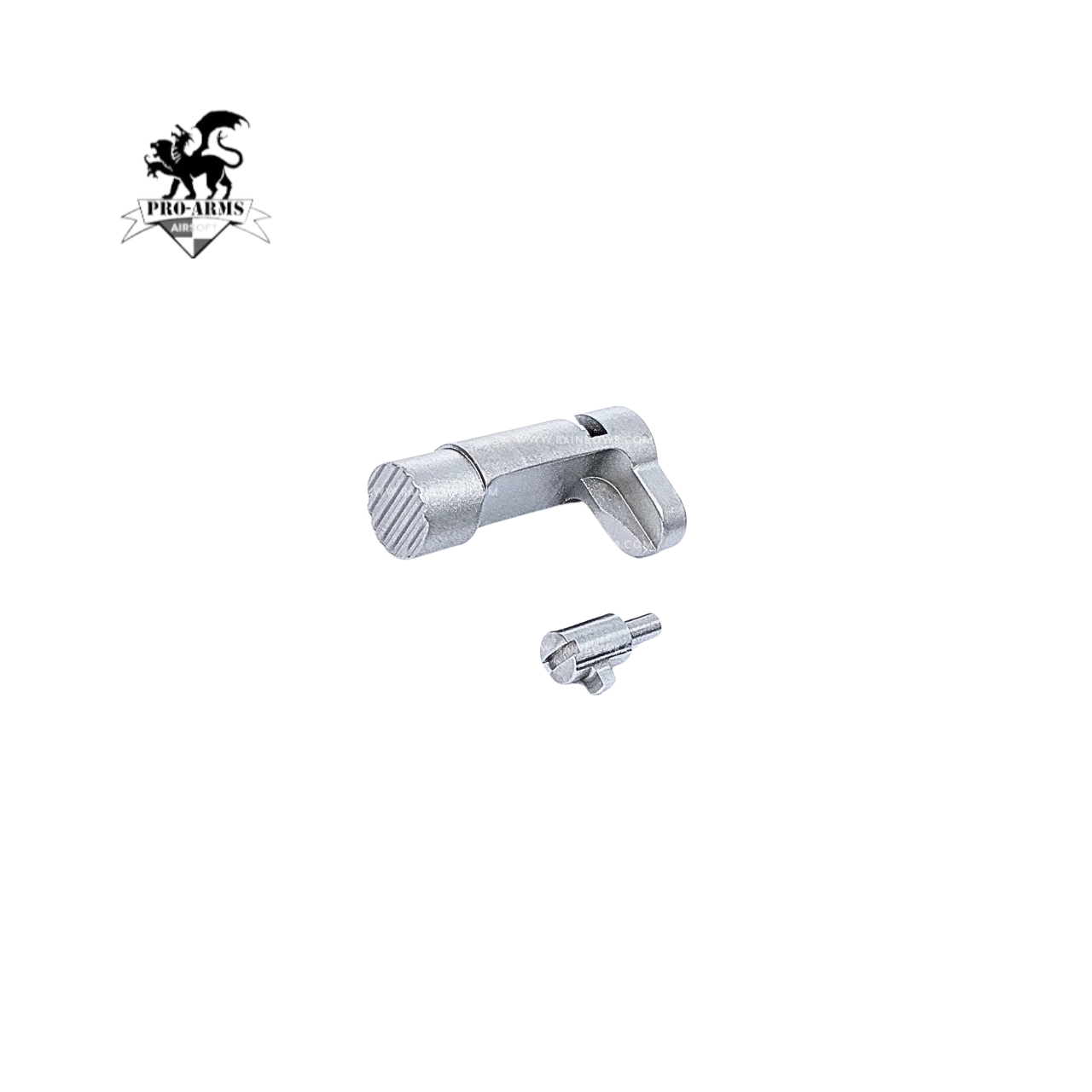 Pro Arms Full CNC Stainless Steel Magazine Release for Tokyo Marui V10 (Black/ Silver)