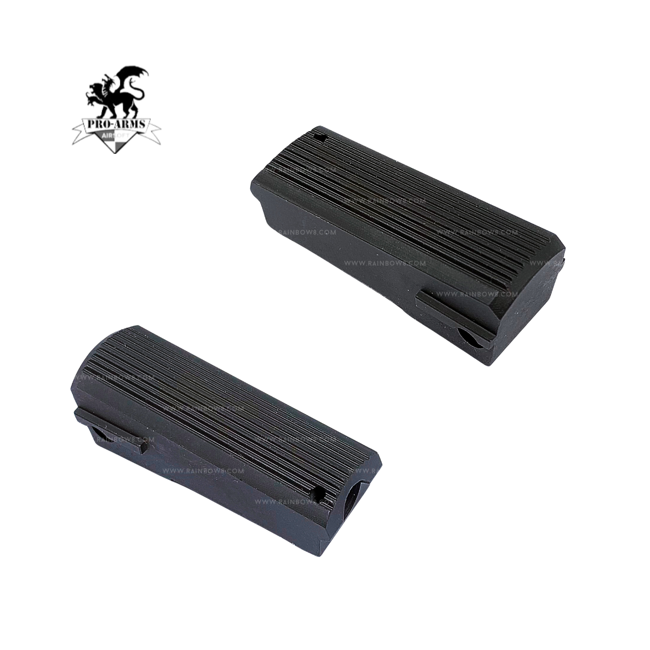 Pro Arms Full CNC Stainless Steel Spring Housing for Tokyo Marui V10 (Silver / Black)
