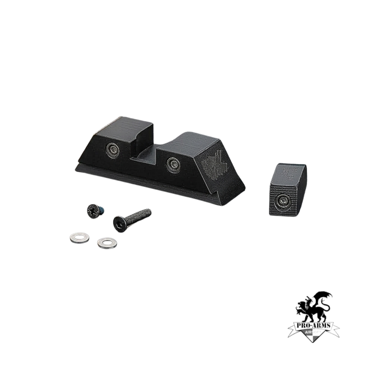 Pro Arms Tritium Steel Sight for Umarex G19X, G19 Gen 4, G17 Gen 5, G45