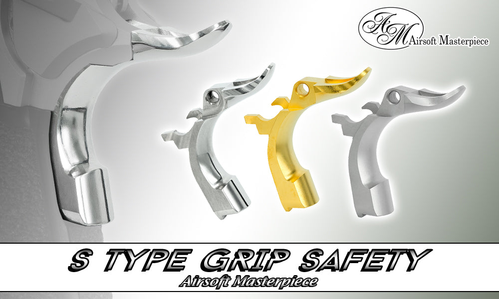 Airsoft Masterpiece Steel Grip Safety - STI (Matt Black)