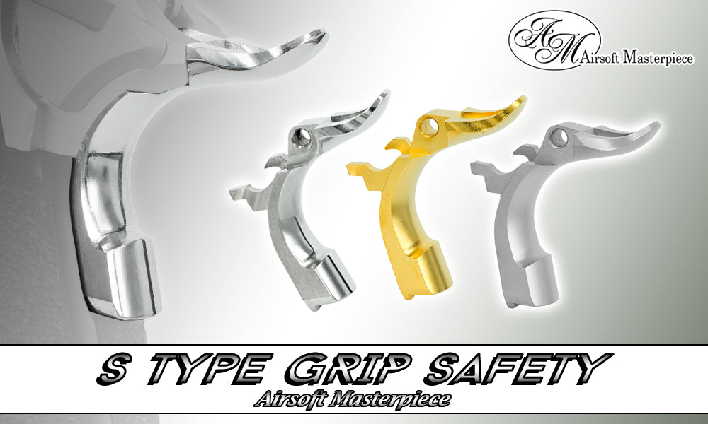 Airsoft Masterpiece Steel Grip Safety - STI (Gold)